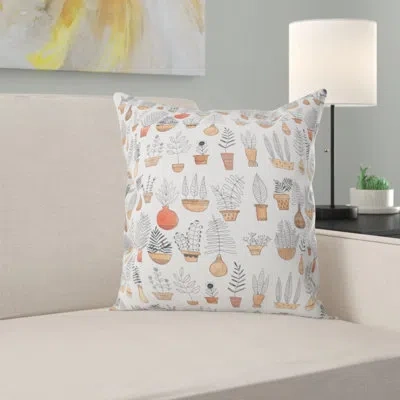 Deny Designs Dash And Ash Happy Plants Indoor/outdoor Throw Pillow