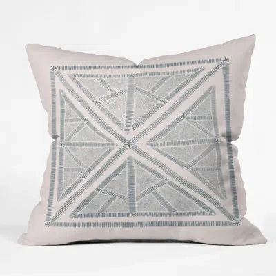 Deny Designs Dash And Ash Maria Azul Marino Indoor/outdoor Throw Pillow