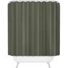 Deny Designs Dash Olive Shower Curtain In Green