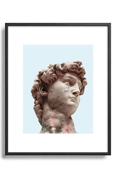 Deny Designs David Loves Art Framed Art Print In Blue