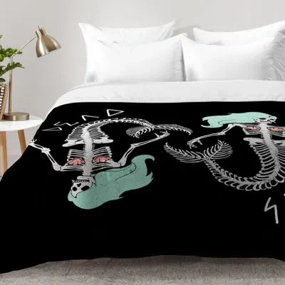 Deny Designs Dead Sea Comforter Set In Black,green