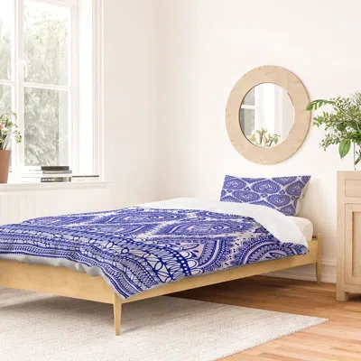 Deny Designs Decorative Duvet Cover In Red,lightweight