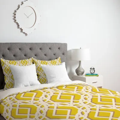 Deny Designs Diamonds Down Duvet Cover In Lightweight