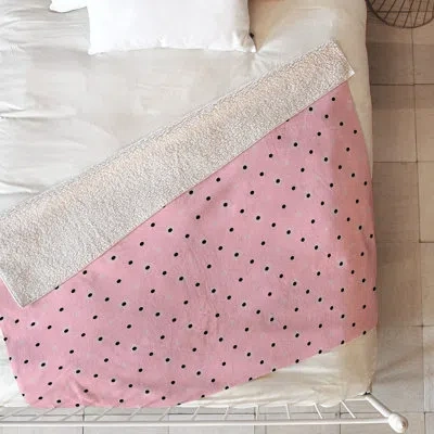 Deny Designs Dotty Blush Dots Blanket In Pink