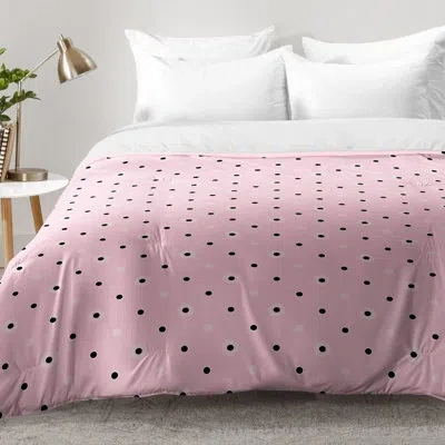 Deny Designs Dotty Blush Dots Comforter Set In Cream