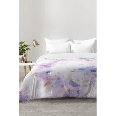 Deny Designs Dreamcather With Geometric Comforter Set In Purple