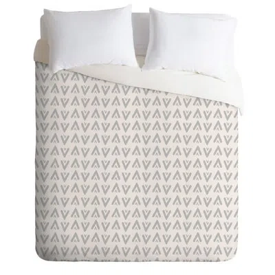 Deny Designs Duvet Cover In Beige,gray