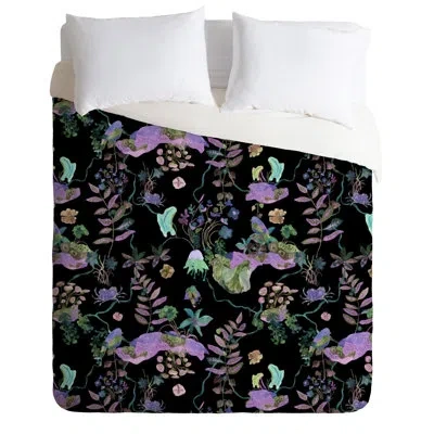 Deny Designs Duvet Cover In Black,purple