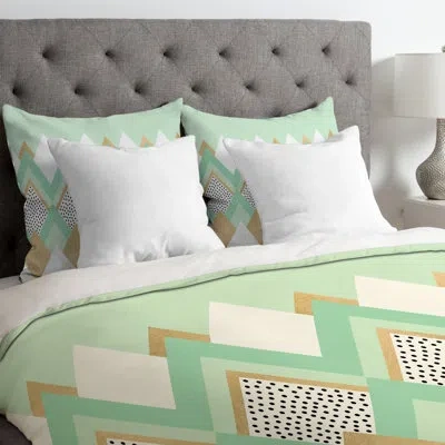 Deny Designs Duvet Cover In Green,brown