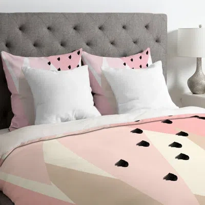 Deny Designs Duvet Cover In Pink
