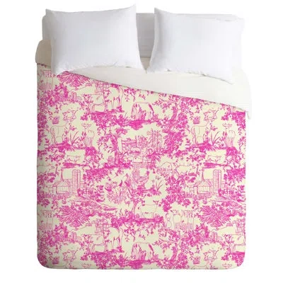 Deny Designs Duvet Cover In Pink
