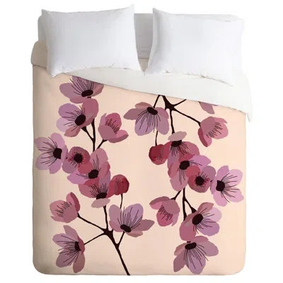 Deny Designs Duvet Cover In Purple,beige