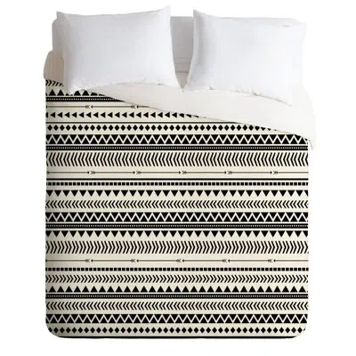 Deny Designs Duvet Cover Set In Black,beige