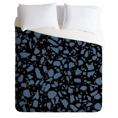 Deny Designs Duvet Cover Set In Black,blue