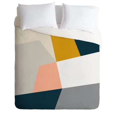 Deny Designs Duvet Cover Set In Blue,gray