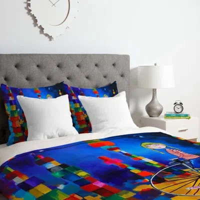 Deny Designs Duvet Cover Set In Blue,pink