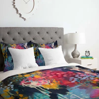 Deny Designs Duvet Cover Set In Blue,velvet