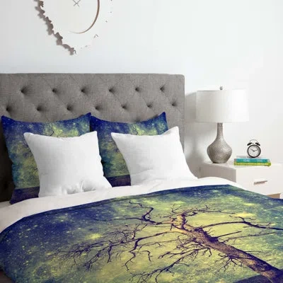 Deny Designs Duvet Cover Set In Blue,yellow