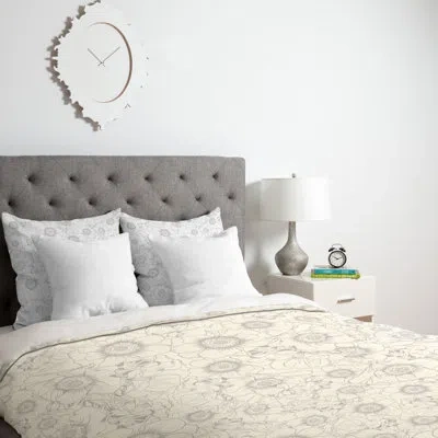 Deny Designs Duvet Cover Set In Cream,white