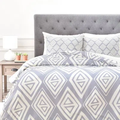 Deny Designs Duvet Cover Set In Gray