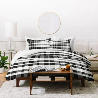 Deny Designs Duvet Cover Set In Gray,black