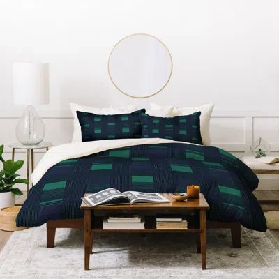 Deny Designs Duvet Cover Set In Green