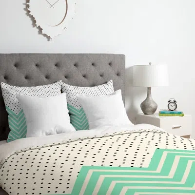 Deny Designs Duvet Cover Set In Green
