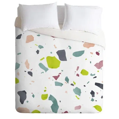 Deny Designs Duvet Cover Set In Green,aqua,white
