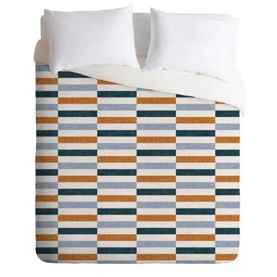 Deny Designs Duvet Cover Set In Green,blue,brown,white