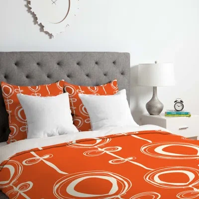 Deny Designs Duvet Cover Set In Orange