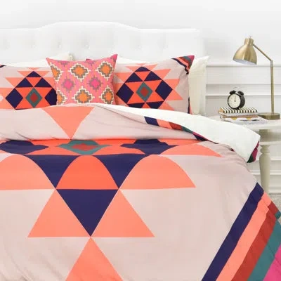 Deny Designs Duvet Cover Set In Peach