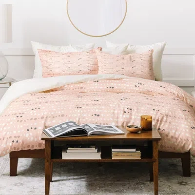Deny Designs Duvet Cover Set In Peach