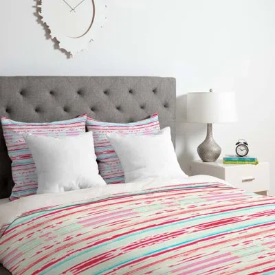 Deny Designs Duvet Cover Set In Pink
