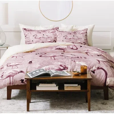 Deny Designs Duvet Cover Set In Pink