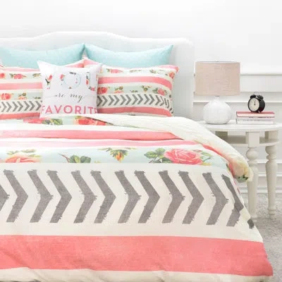 Deny Designs Duvet Cover Set In Pink,beige,brown
