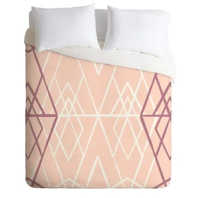 Deny Designs Duvet Cover Set In Pink,white