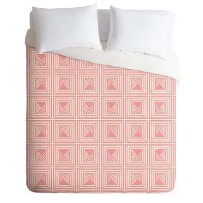 Deny Designs Duvet Cover Set In Pink,white