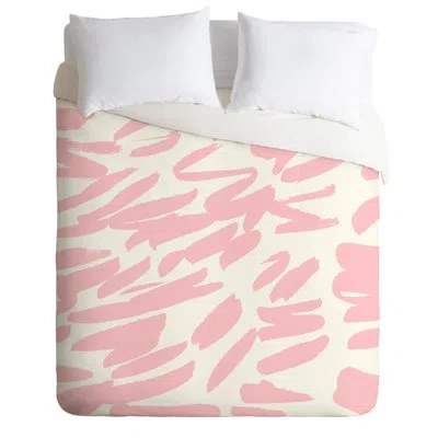 Deny Designs Duvet Cover Set In Pink,white