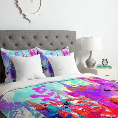 Deny Designs Duvet Cover Set In Purple,blue