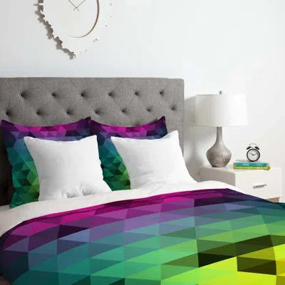 Deny Designs Duvet Cover Set In Purple,blue,green