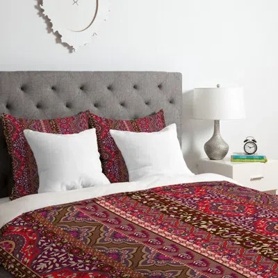 Deny Designs Duvet Cover Set In Red