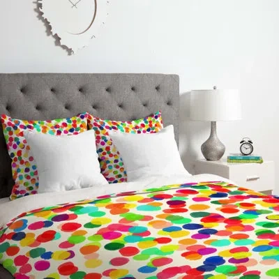 Deny Designs Duvet Cover Set In Red,green