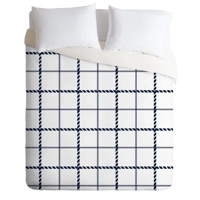 Deny Designs Duvet Cover Set In White,black,gray