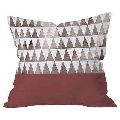 Deny Designs Earthy Triangles Outdoor Throw Pillow