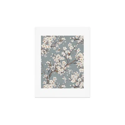 Deny Designs Emanuela Carratoni Cherry Blossom Flowers Art Print - Unframed In Pink