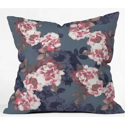 Deny Designs Emanuela Carratoni Indoor/outdoor Floral Throw Pillow