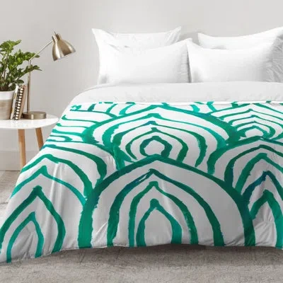 Deny Designs Emerald Coast Comforter Set In Green
