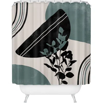 Deny Designs Eucalyptus Boho Botanical Shower Curtain In Multi