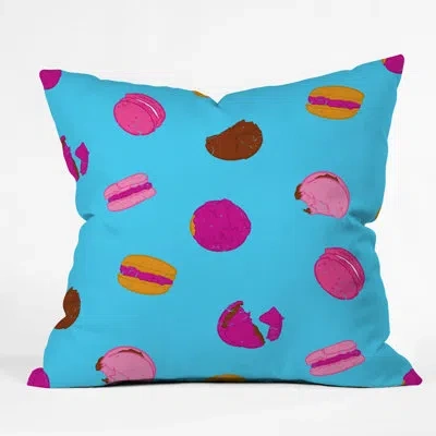 Deny Designs Evgenia Chuvardina Kawaii French Macarons Indoor/outdoor Throw Pillow