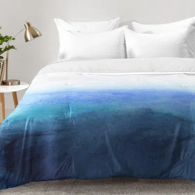 Deny Designs Fade Comforter Set In Blue
